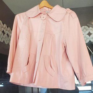 Pink Cotton Swing Coat
